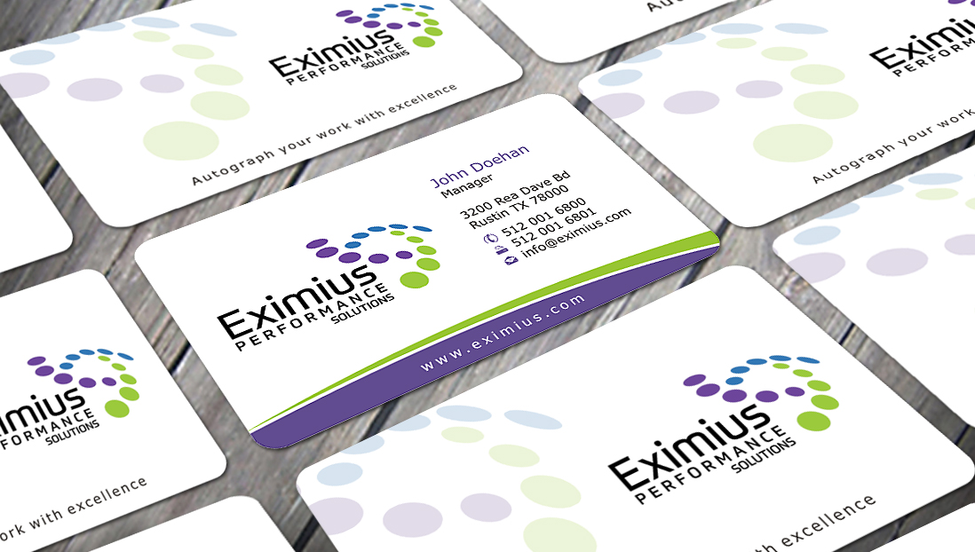 Business Card Design by SKYdesign for Eximius Performance Solutions | Design #3736208