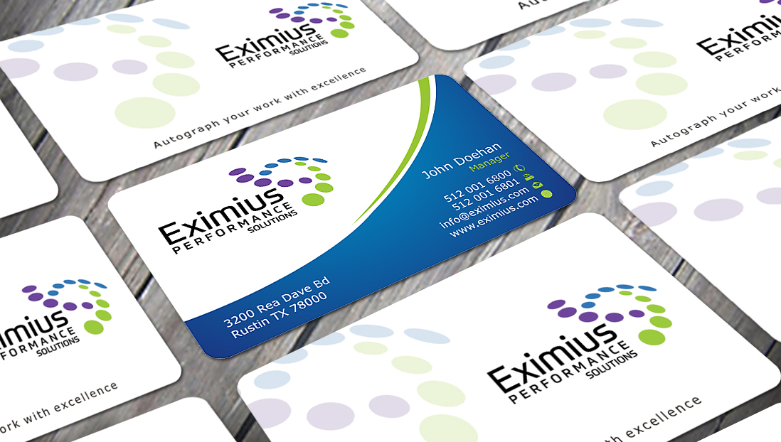 Business Card Design by SKYdesign for Eximius Performance Solutions | Design #3736213