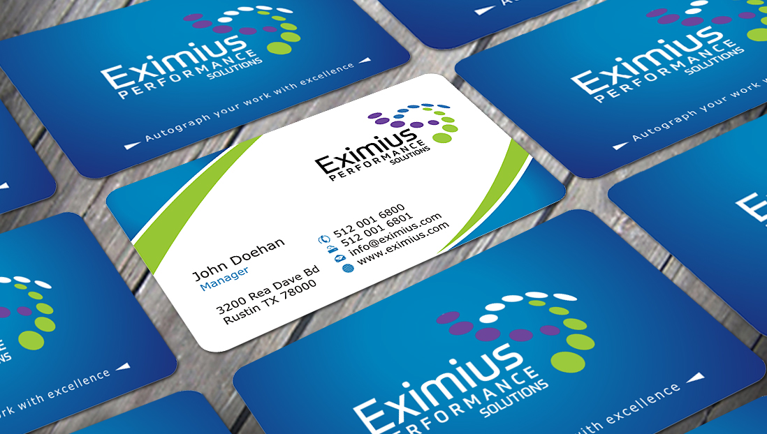 Business Card Design by SKYdesign for Eximius Performance Solutions | Design #3736221