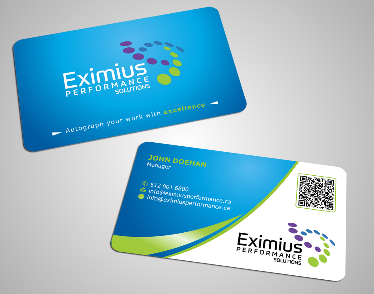 Business Card Design by SKYdesign for Eximius Performance Solutions | Design: #3787818