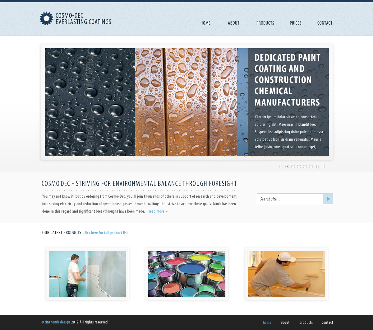 Wordpress Design by tinthumb for Cosmo-Dec | Design #1021319