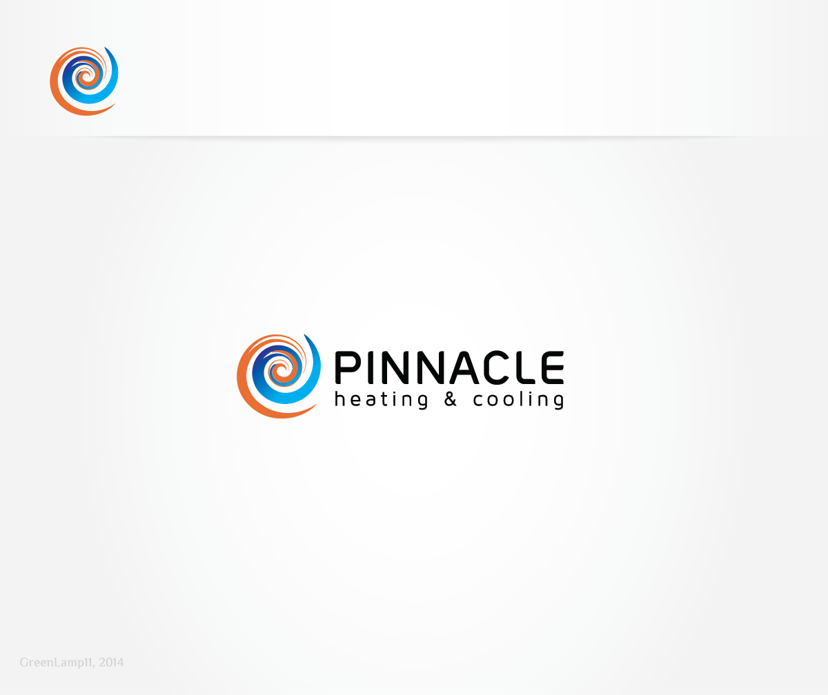 Logo Design by GreenLamp for pinnacle htg & clg | Design #3761131