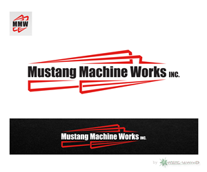 Logo Design by Magic-Wand for Mustang Machine Works | Design #3760786