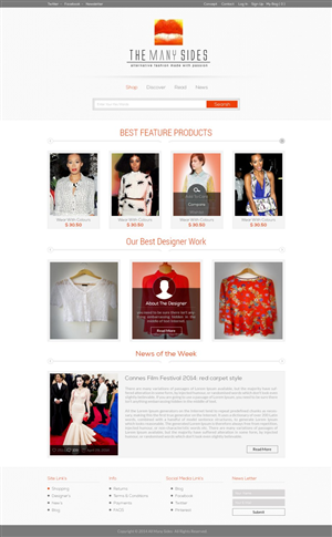 The Many Sides - alternative fashion made with passion | Diseño Web por TechWise