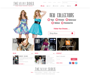 The Many Sides - alternative fashion made with passion | Diseño Web por Behriatech