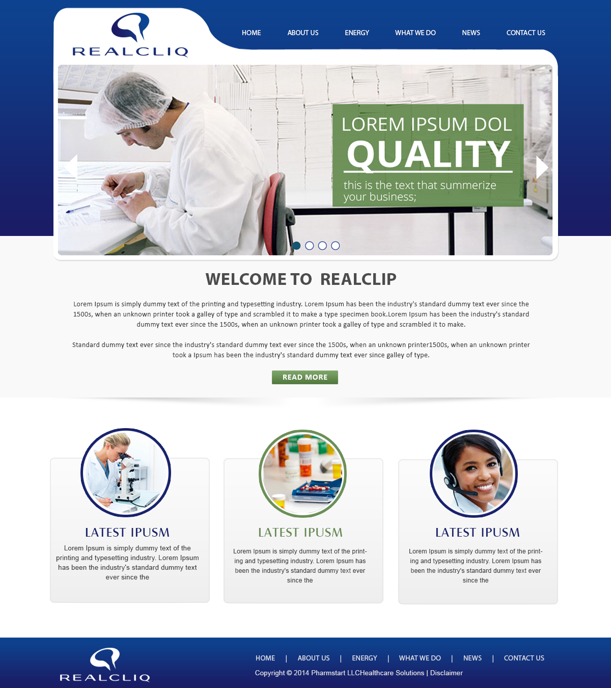 Web Design by webxvision for Reacliq Inc. | Design #3733668