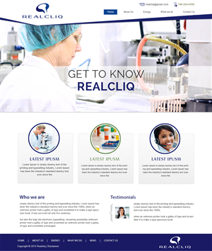 Web-Design von webxvision für Reacliq Inc. | Design: #3733948