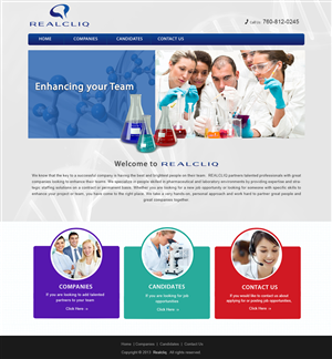 Web-Design von webxvision für Reacliq Inc. | Design: #3954935