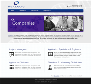 Web-Design von webxvision für Reacliq Inc. | Design: #3955046