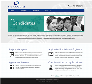 Web Design by webxvision for Reacliq Inc. | Design: #3955051