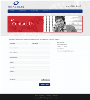 Web Design by webxvision for Reacliq Inc. | Design: #3955054