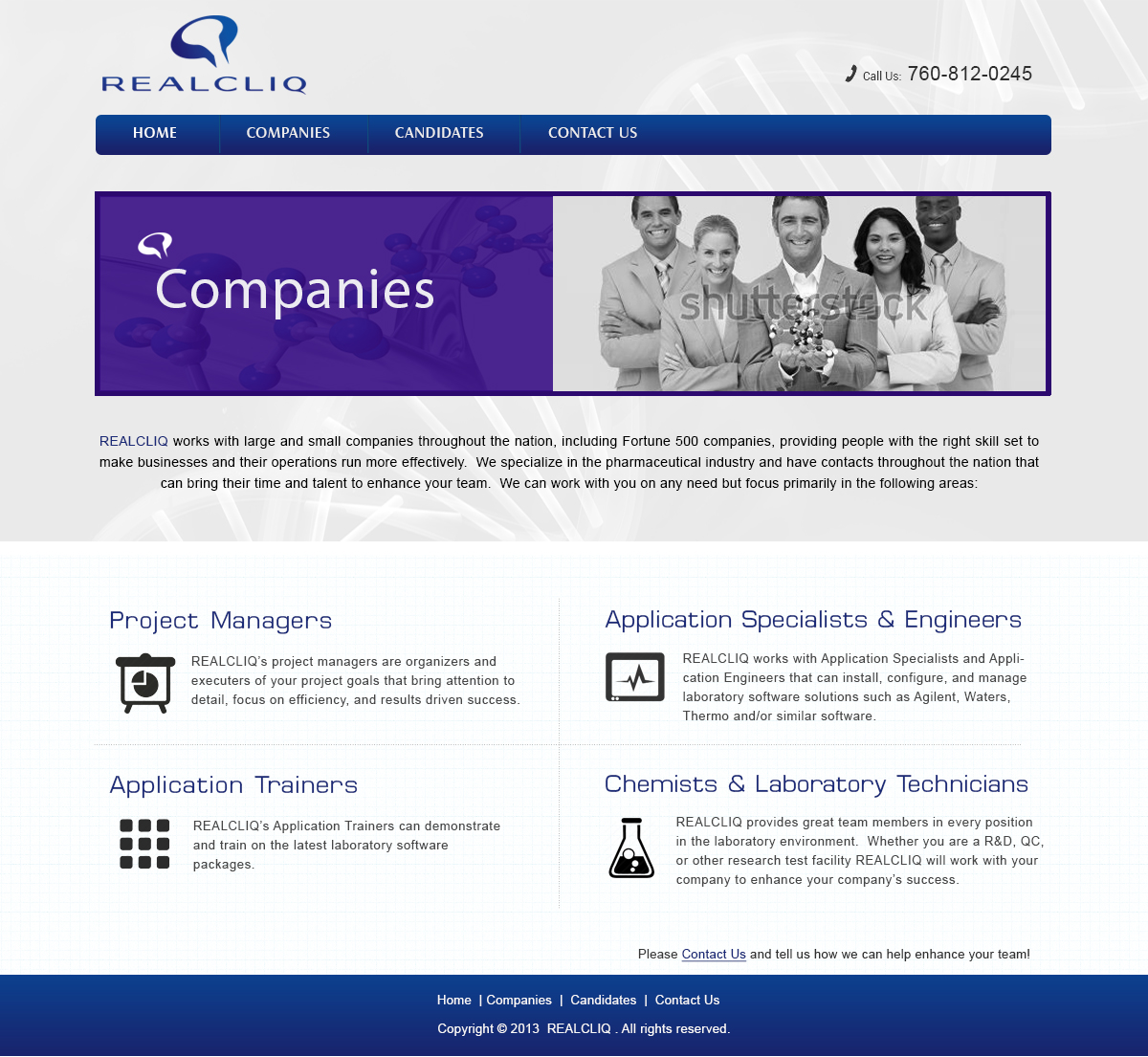 Web Design by webxvision for Reacliq Inc. | Design #4015306
