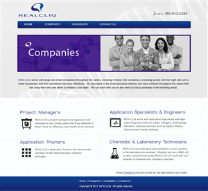Web Design by webxvision for Reacliq Inc. | Design: #4015306