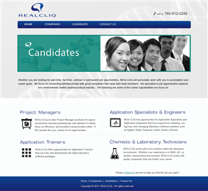 Web Design by webxvision for Reacliq Inc. | Design: #4015370