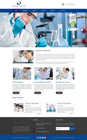 Web-Design von pb für Reacliq Inc. | Design: #3731139