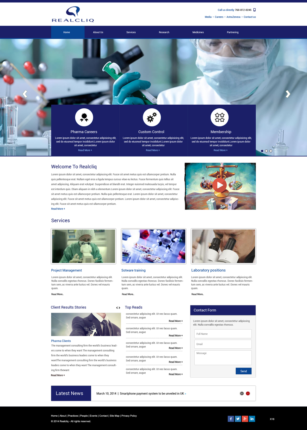 Web Design by pb for Reacliq Inc. | Design #3731142