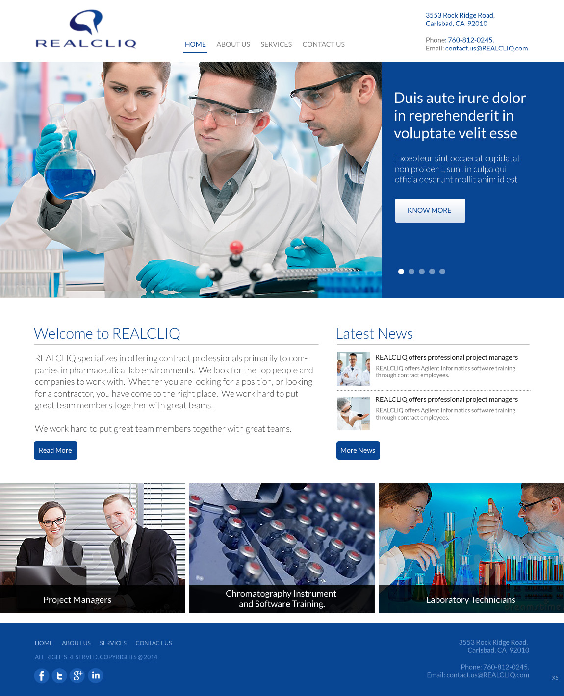 Web Design by pb for Reacliq Inc. | Design #3732208