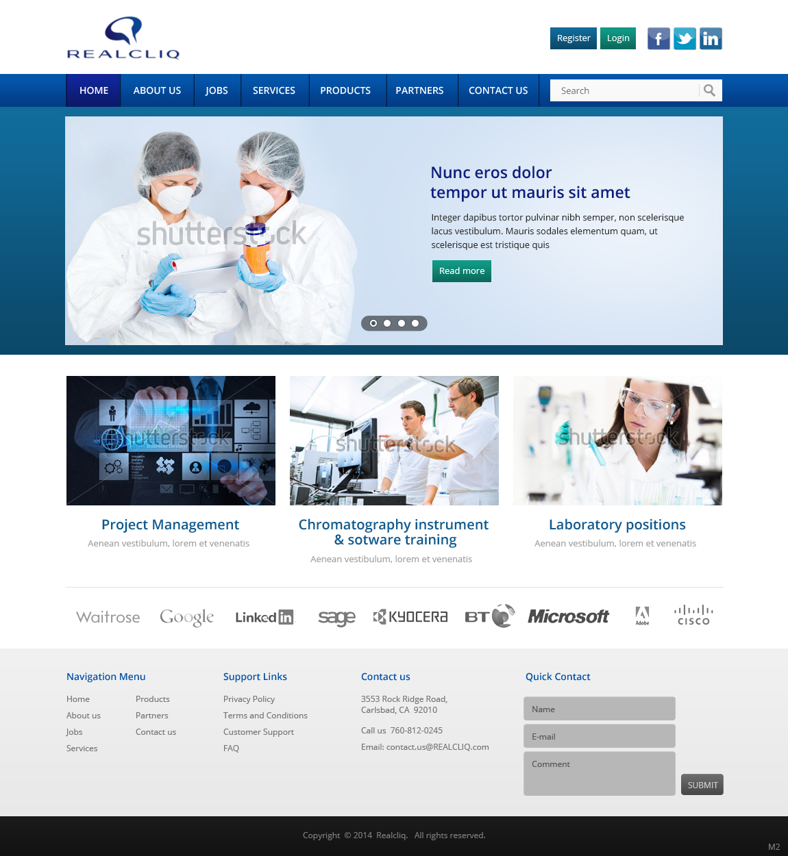 Web Design by pb for Reacliq Inc. | Design #3732212