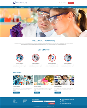 Web Design by OM for Reacliq Inc. | Design: #3767501