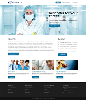 Web Design by OM for Reacliq Inc. | Design: #3767506