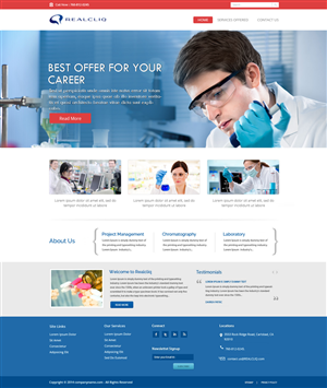 Web Design by OM for Reacliq Inc. | Design: #3767555
