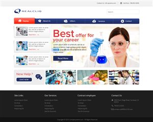 Web Design by OM for Reacliq Inc. | Design: #3767564