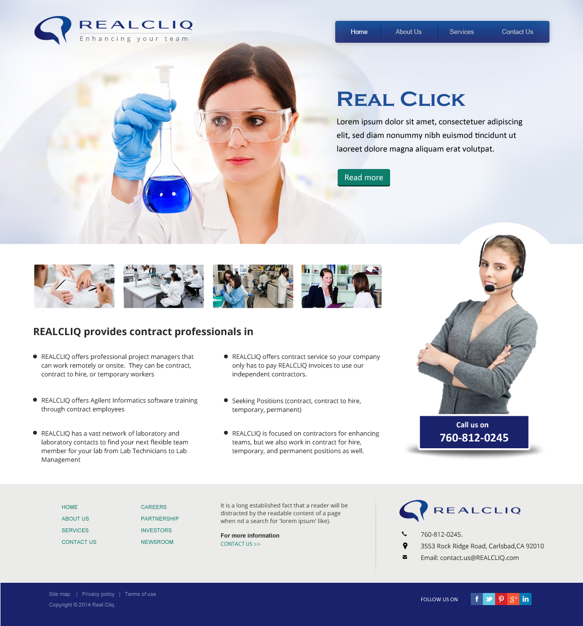 Web Design by OM for Reacliq Inc. | Design #3767573