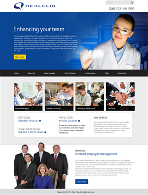 Web Design by OM for Reacliq Inc. | Design: #3780177