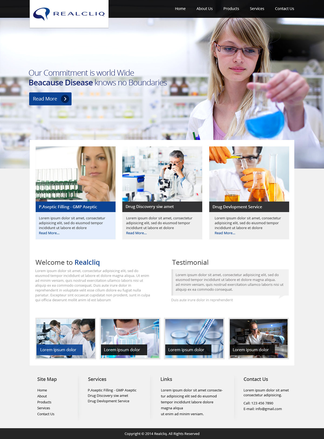 Web Design by OM for Reacliq Inc. | Design #3780180