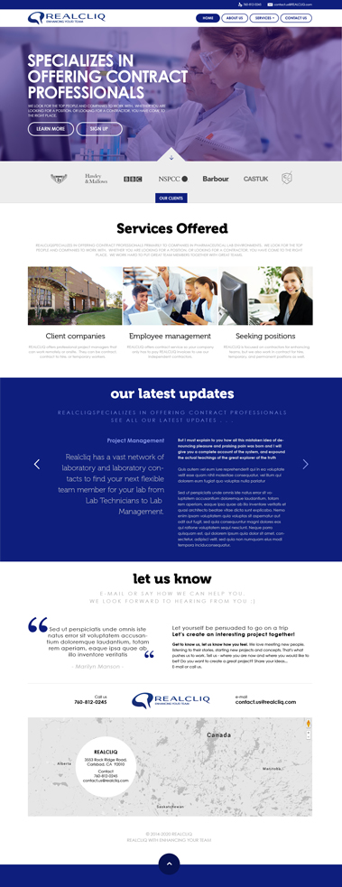 Web Design by mughikrish for Reacliq Inc. | Design #3734083