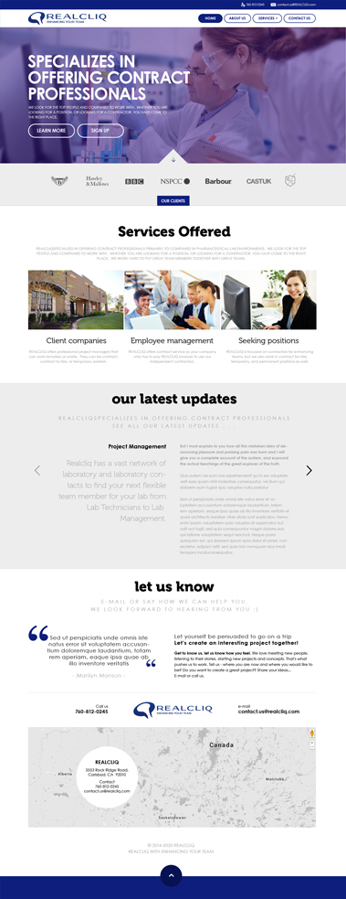 Diseño Web por mughikrish para Reacliq Inc. | Diseño #3734088