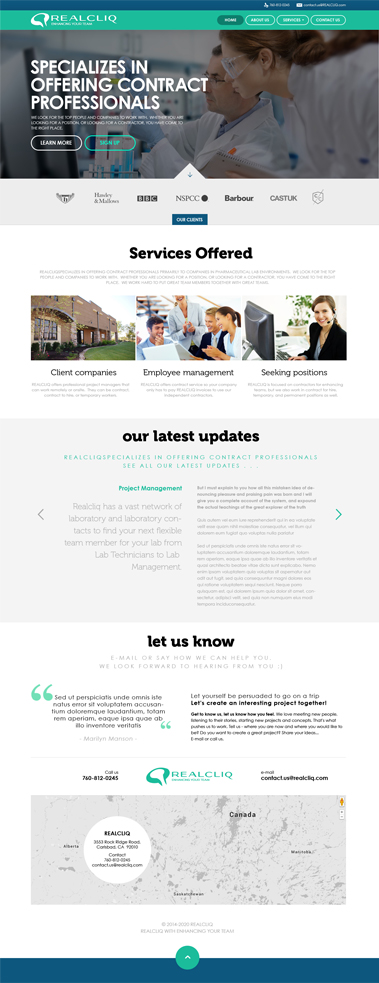 Diseño Web por mughikrish para Reacliq Inc. | Diseño #3734092