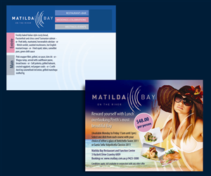 Postcard Design by uk for Matilda Bay Restaurant and Function Centre | Design: #3766173
