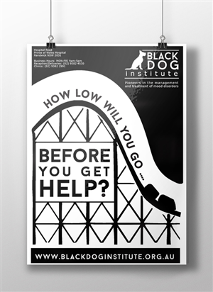 Black Dog Paternal Depression | Poster Design by gooddesign