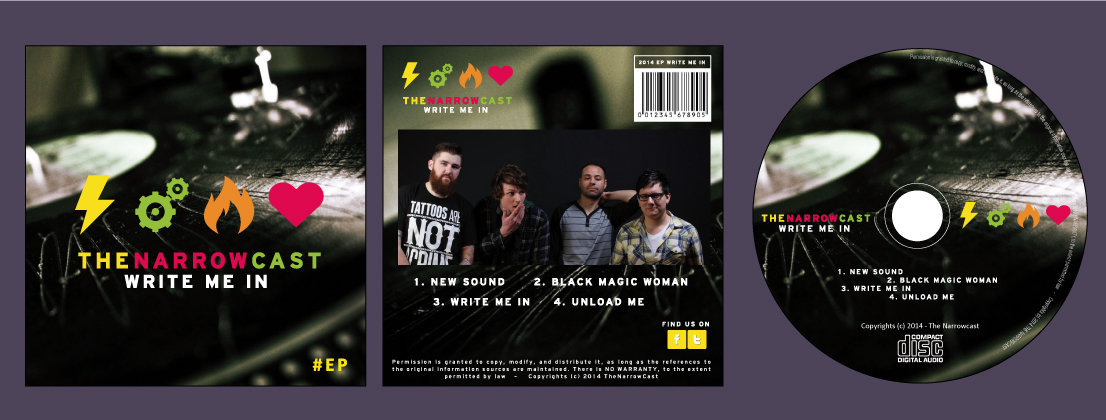 CD Cover Design by RedOne22 for The Narrowcast | Design #3734588