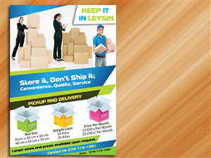 Package Storage Service | Diseño de Flyer por Sarmishtha Chattopadhyay_loginchange