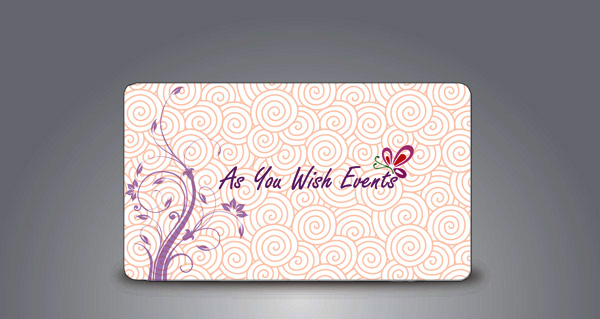 Business Card Design by hmecdesign for As You Wish Events, Inc. | Design #3769736