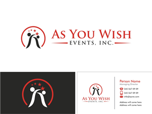 Business Card Design by Sushma for As You Wish Events, Inc. | Design: #3773073