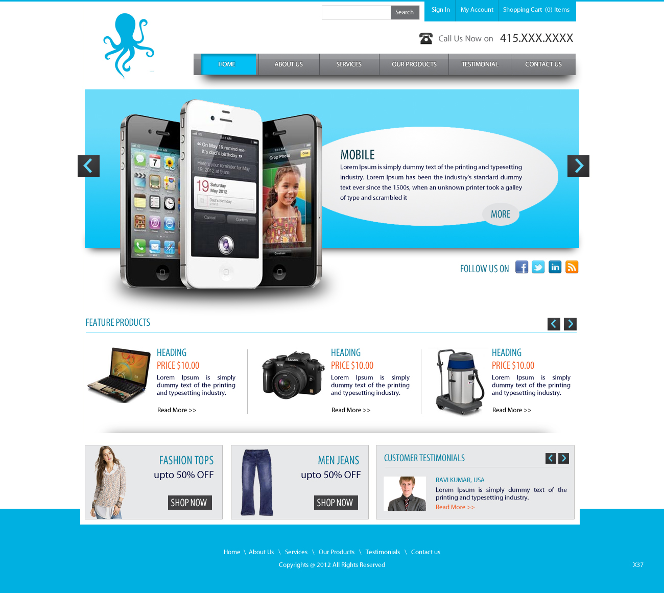 Web Design by pb for mOctopus | Design #1000975
