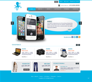 Web Design by pb for mOctopus | Design: #1000975