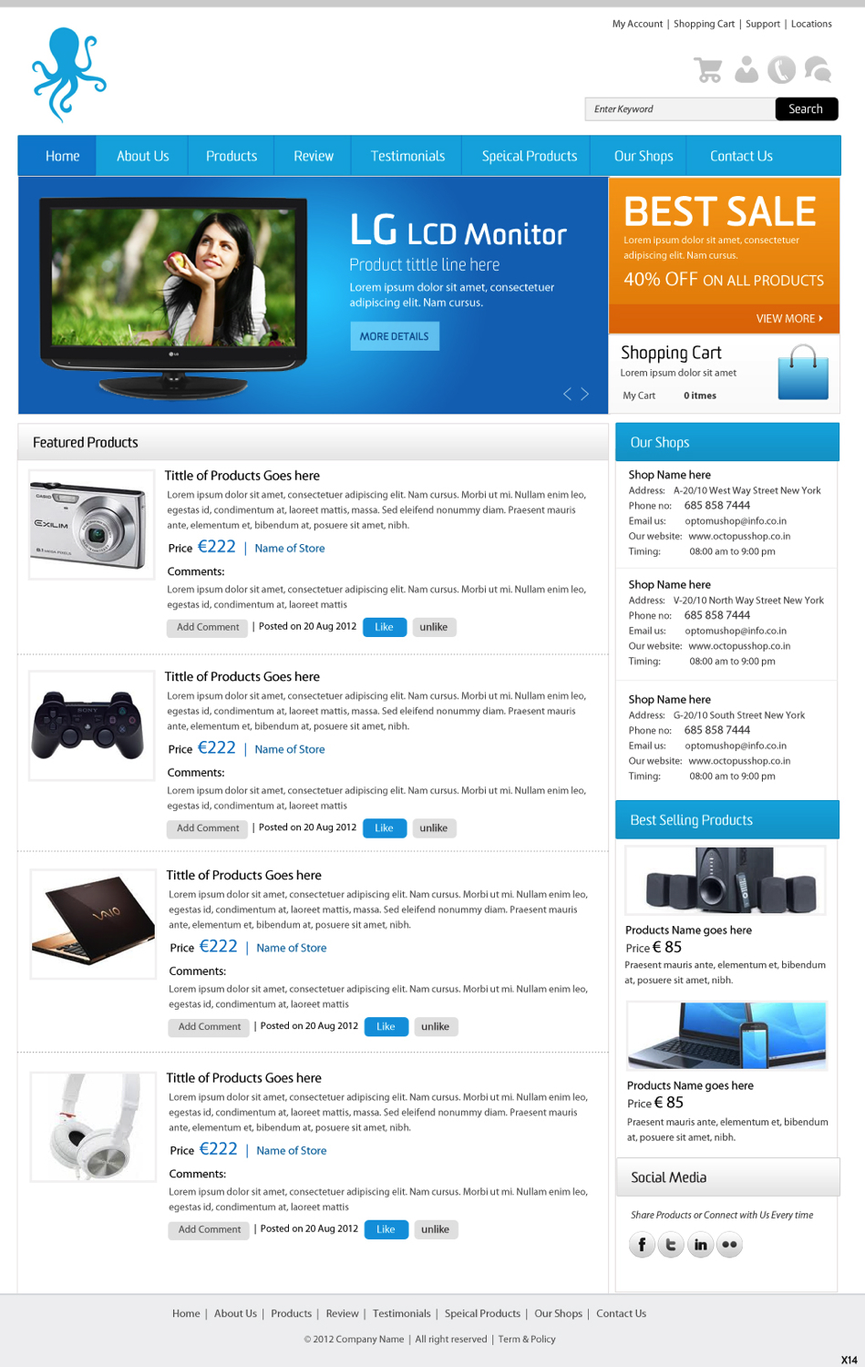 Web Design by pb for mOctopus | Design #985917