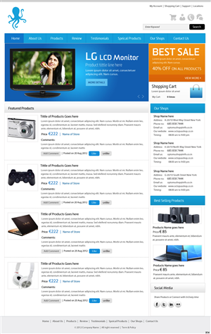 Web Design by pb for mOctopus | Design: #985917