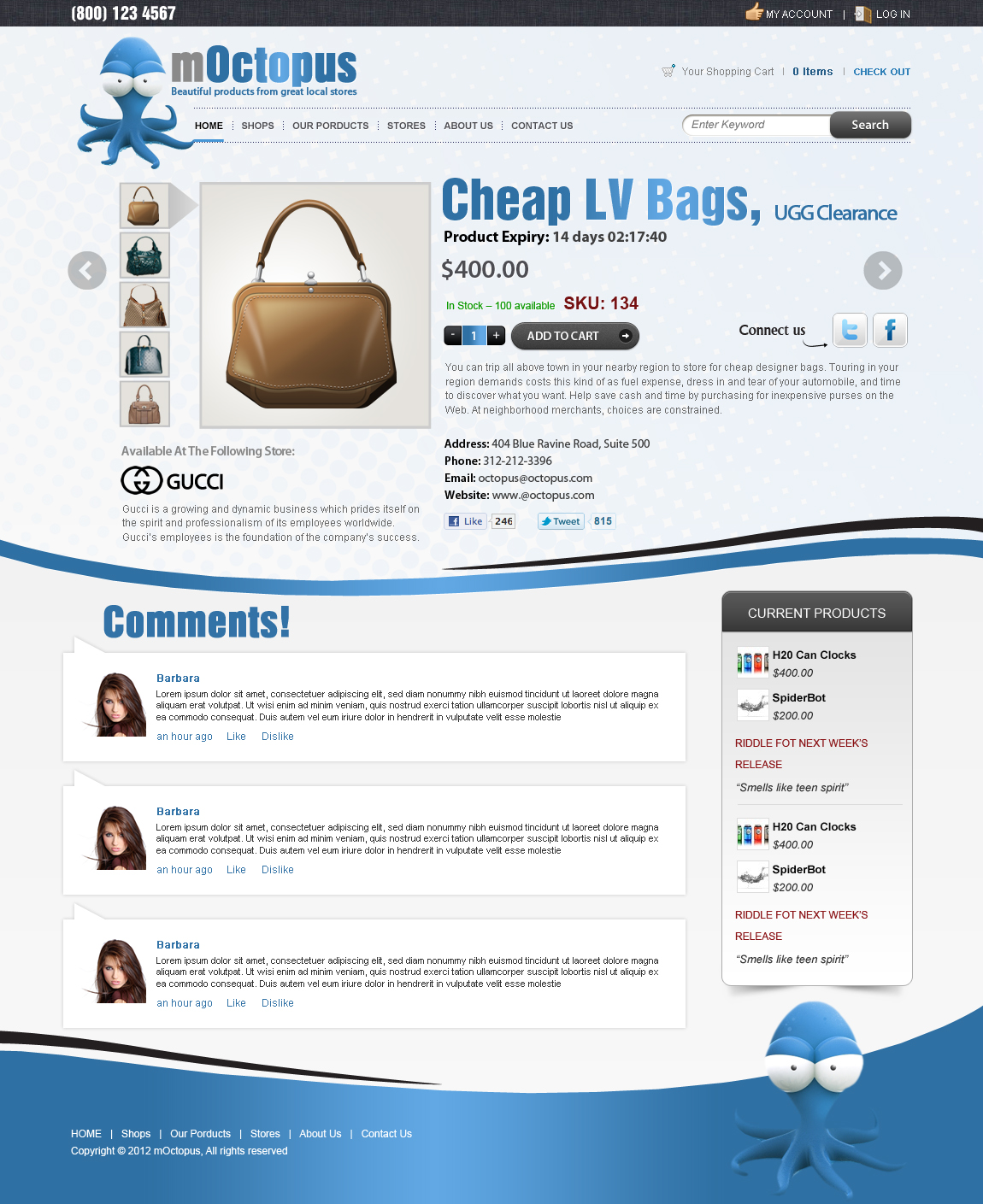 Web Design by TechWise for mOctopus | Design #1011355