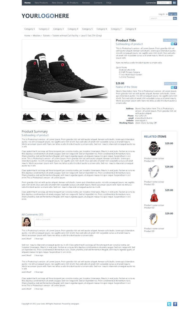 Web Design by WirePaper for mOctopus | Design #982525
