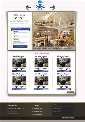 Web Design by Asad Ali for mOctopus | Design: #1002532