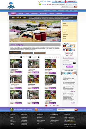 Web Design by Asad Ali for mOctopus | Design: #1005671