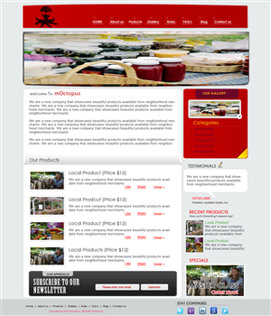 Web Design by Asad Ali for mOctopus | Design: #1006002