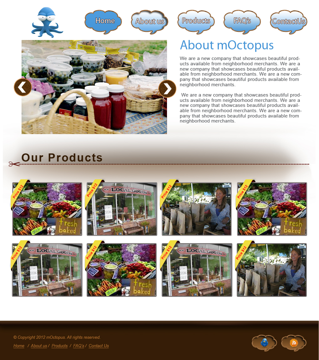 Web Design by Asad Ali for mOctopus | Design #1010830