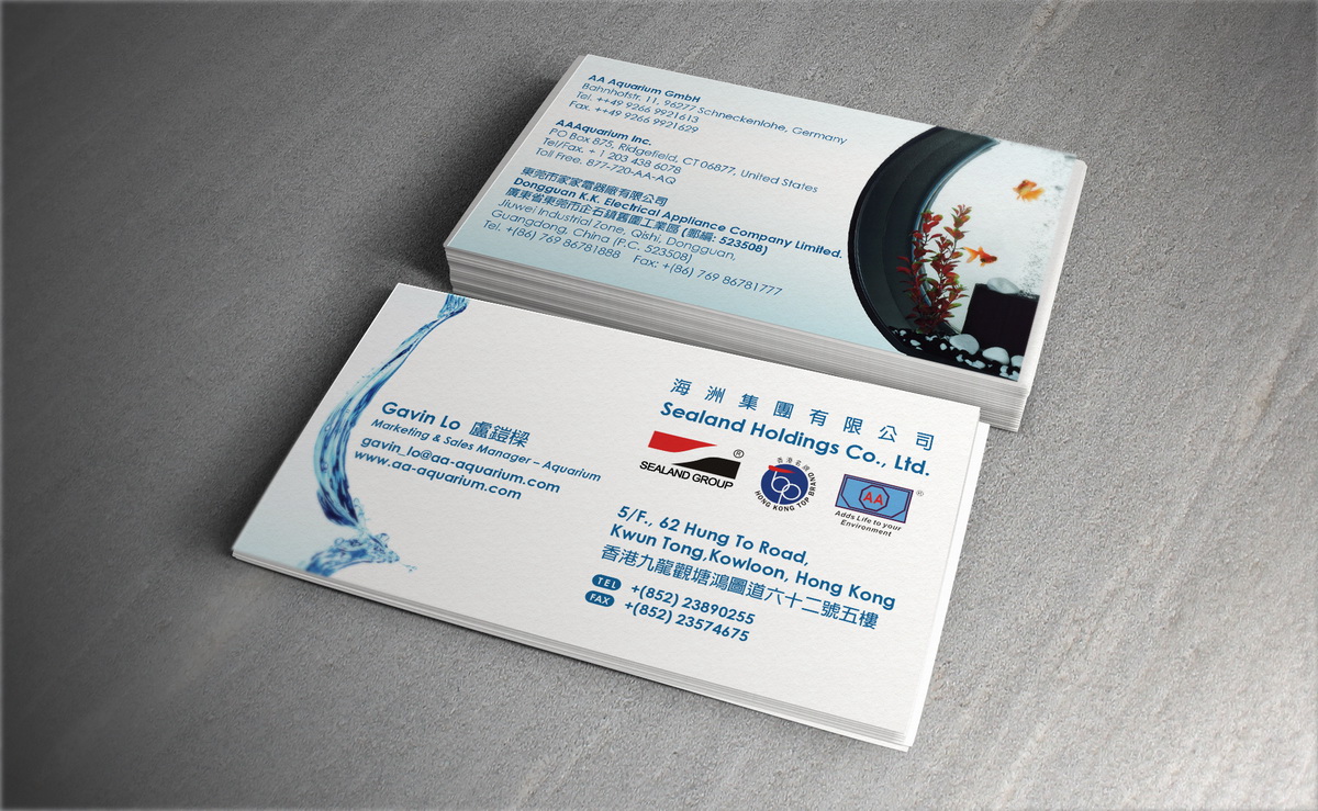 Business Card Design by Marq for Sealand Holdings Co., Ltd.  | Design #3743106