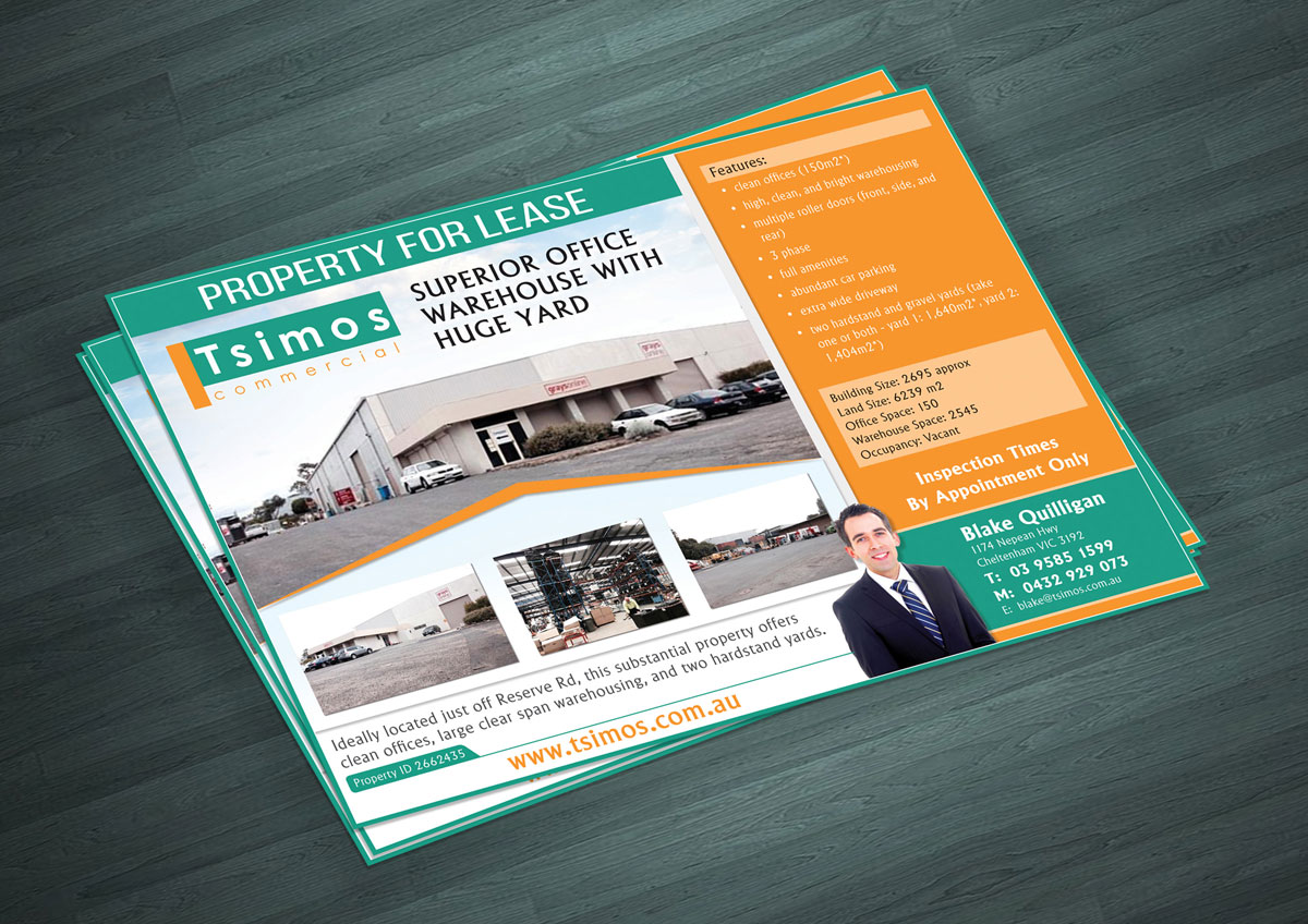 Flyer Design by Ramchander for Tsimos Commercial | Design #3818148